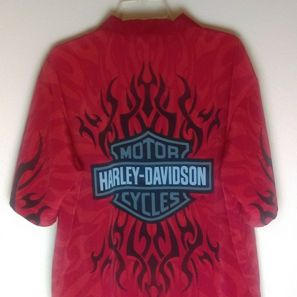 red harley davidson shirt